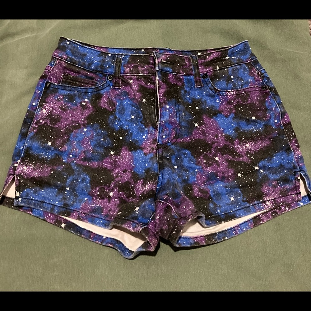 Galaxy print shorts
